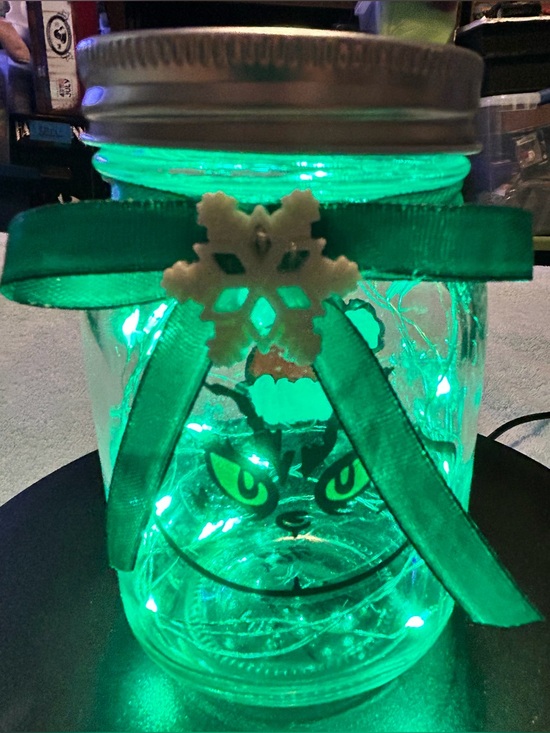 Handcrafted Other - GRINCH-INSPIRED/FANDOM XMAS FAIRY-LIGHT DECOR/HANDPAINTED/HANDMADE! *PICK ONE*